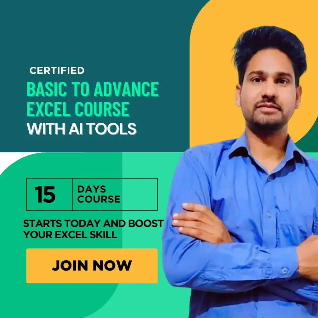 Advance Excel Course Basic to Advance (with Chat GPT & AI Tools)
